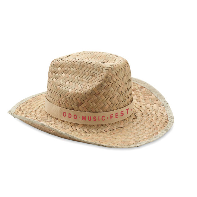 Promotional Natural Straw Cowboy Hat - Image 3