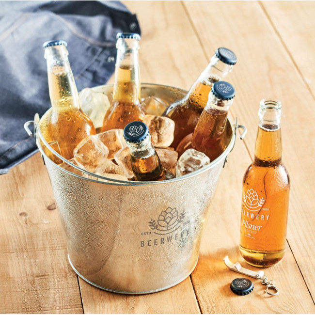 Promotional Metal Beer Bucket 4L - Image 1