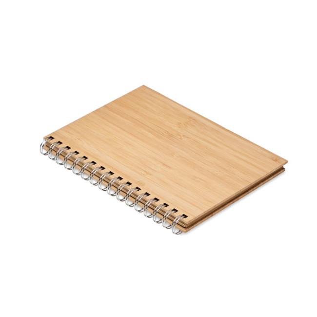 Promotional A5 Ring Bound Bamboo Notebook