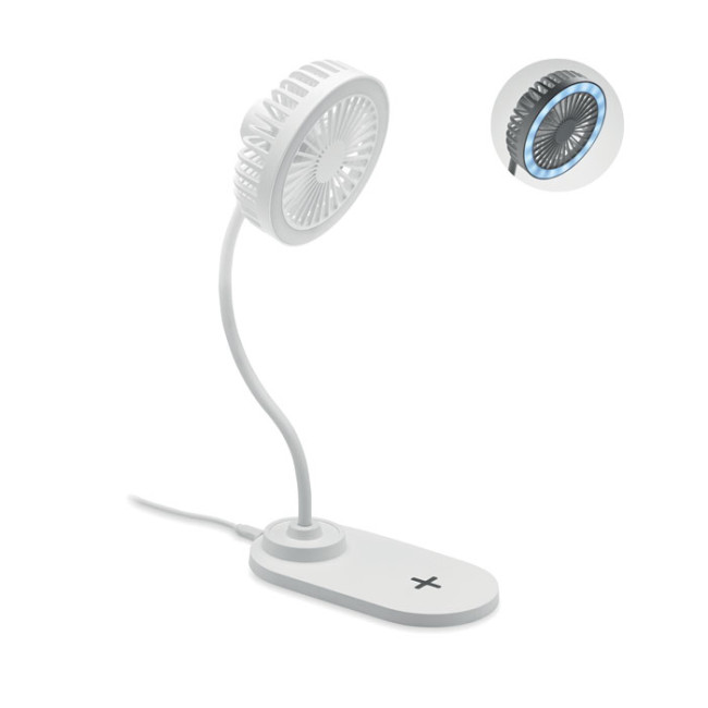 Promotional Desktop Charger Fan With Light