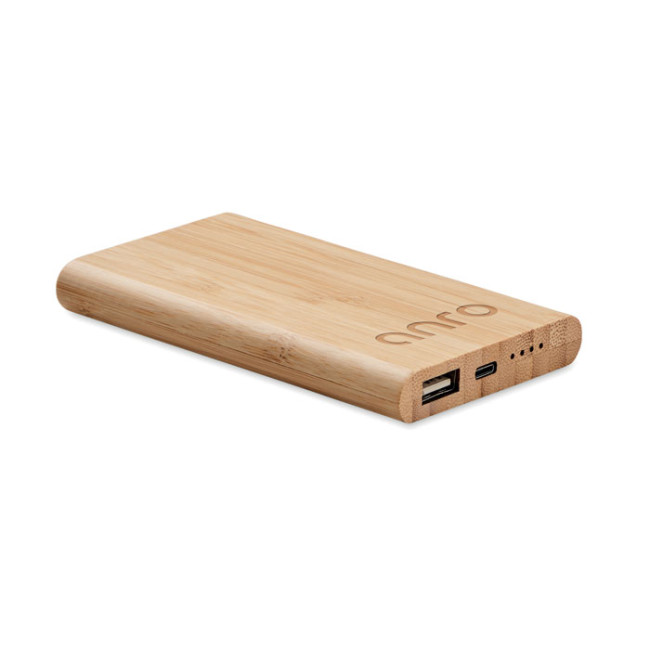 Promotional 4000 Mah Bamboo Power Bank