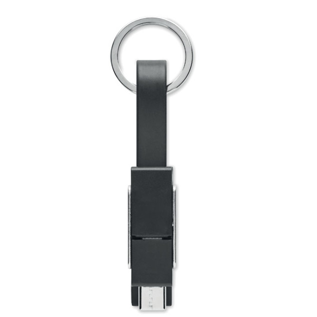 Promotional Keyring With 4 In 1 Cable - Image 1