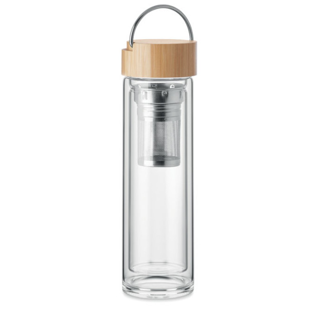 Promotional Double Wall Glass Bottle 400ml