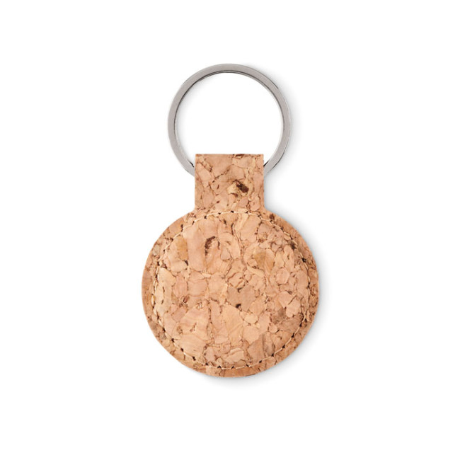 Promotional Round Cork Key Ring