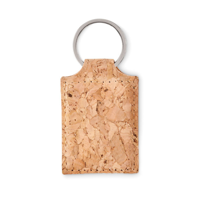 Promotional Rectangular Cork Key Ring