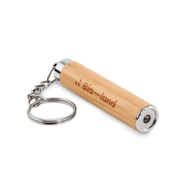 Promotional Mini Bamboo Torch With Keyring