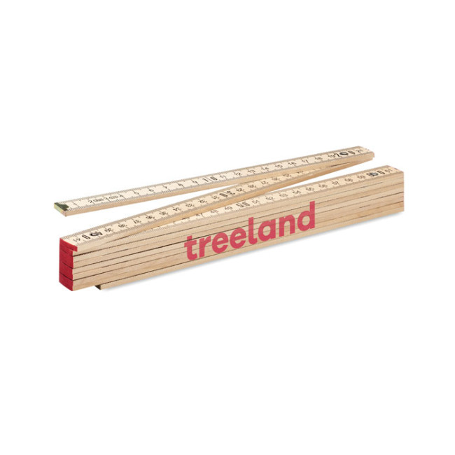 Promotional Carpenter Ruler In Wood 2m