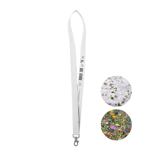 Promotional Seed Paper Lanyard W/Hook