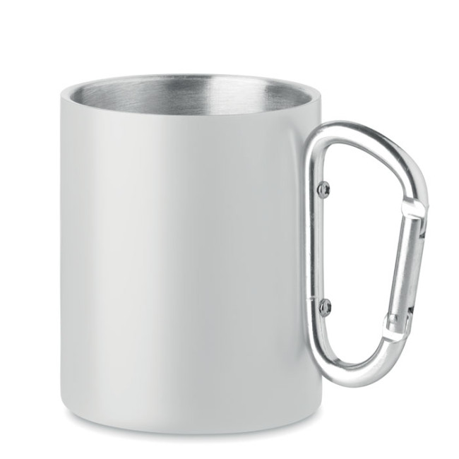 Promotional Metal Mug And Carabiner Handle