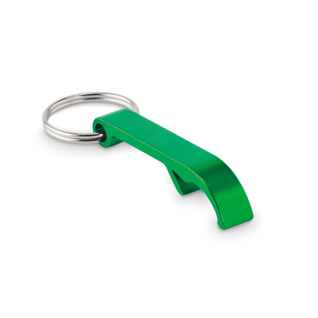 Promotional Recycled Aluminium Bottle Opener Key Ring - Image 2