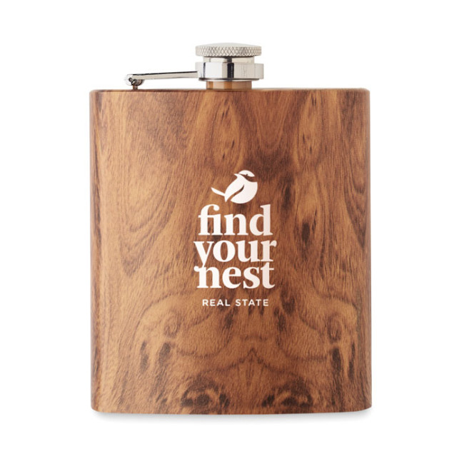 Promotional Slim Hip Flask 190ml