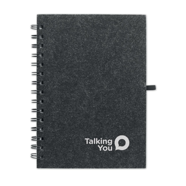 Promotional A5 RPET Felt Cover Notebook