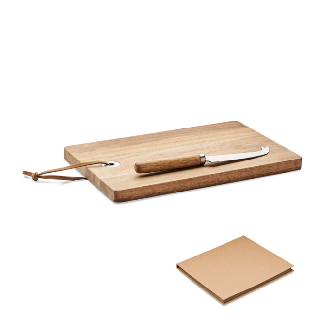 Promotional Acacia Wood Cheese Board Set