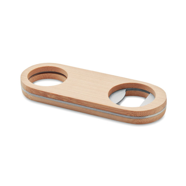 Promotional Oval Bamboo Bottle Opener