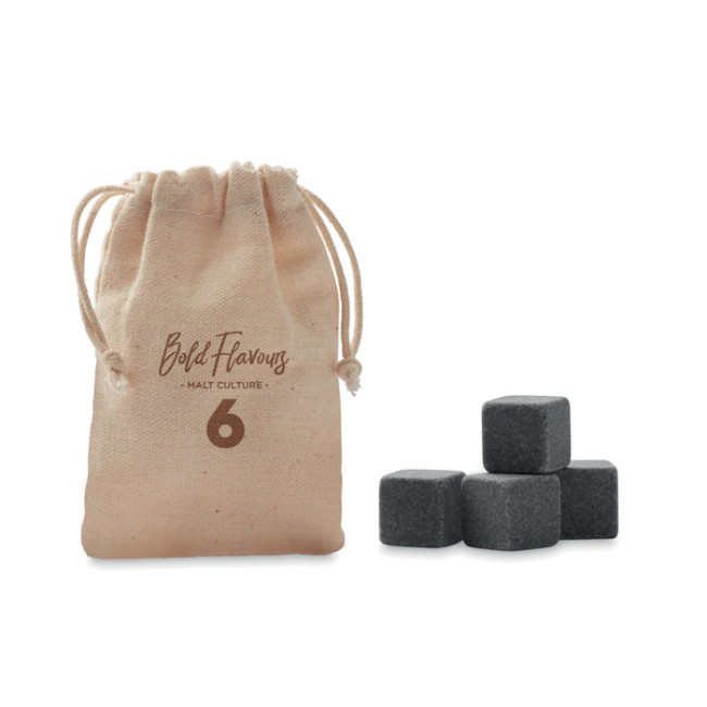 Promotional 4 Stone Ice Cubes In Pouch