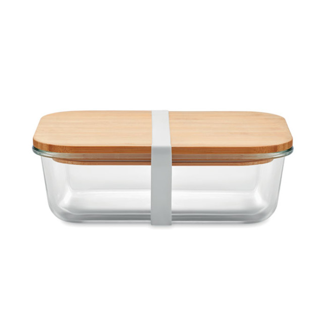 Promotional Glass Lunchbox With Bamboo Lid