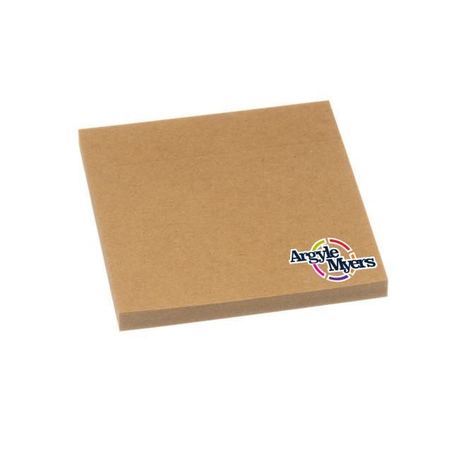 Promotional Kraft Paper Sticky Notes 75x75mm