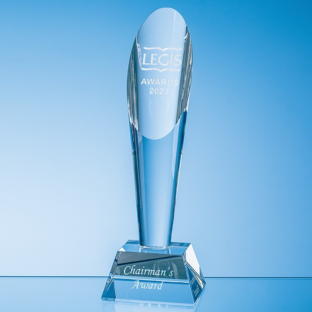 Promotional 28cm Optical Crystal Encore Column Award