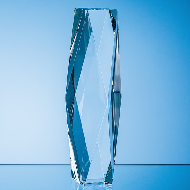 Promotional 25.5cm Optical Crystal Genesis Column Award