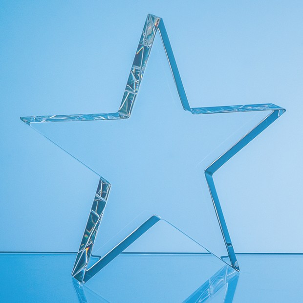 Promotional 10cm Free Standing Optical Crystal Star Award