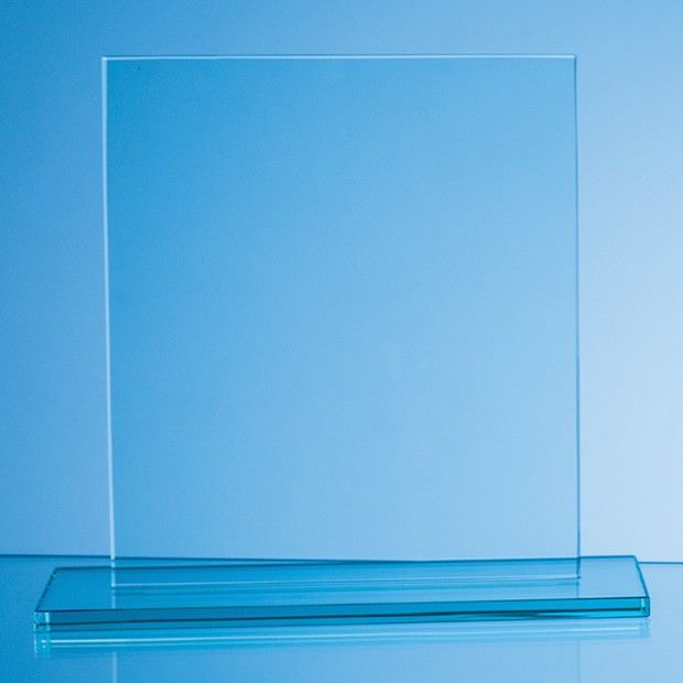 Promotional 20cm x 17.5cm x 10mm Jade Glass Rectangle Award