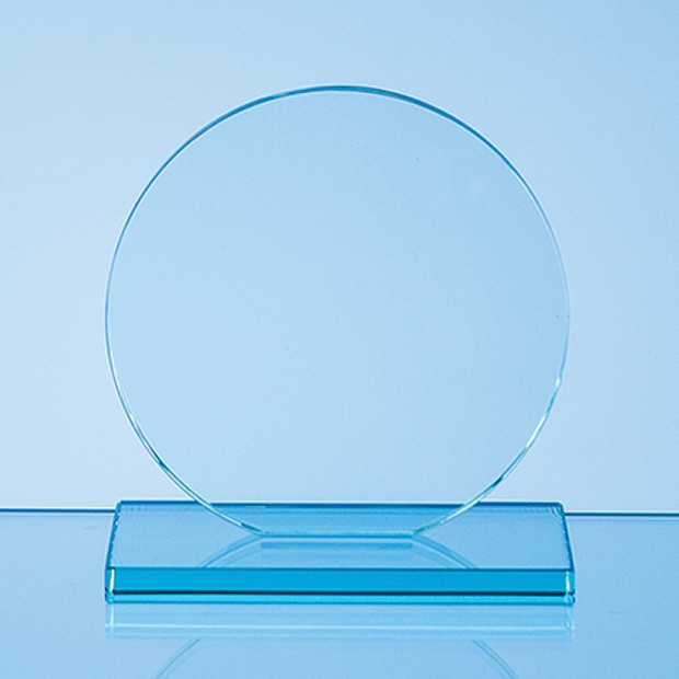 Promotional 10cm x 10mm Jade Glass Circle Award