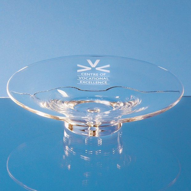 Promotional 22cm Handmade Bubble Base Shallow Bowl