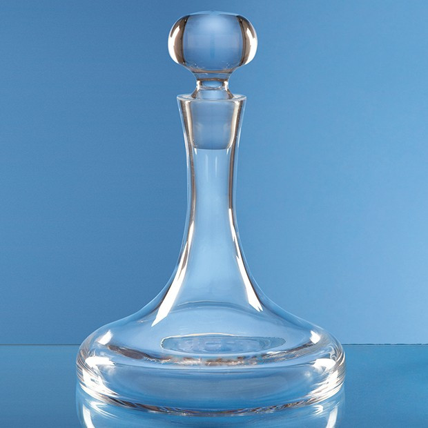 Promotional 0.75ltr Handmade Plain Ships Decanter