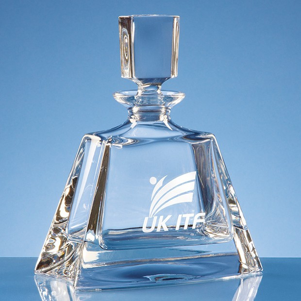 Promotional 0.7ltr Lead Crystal Midi Boston Decanter