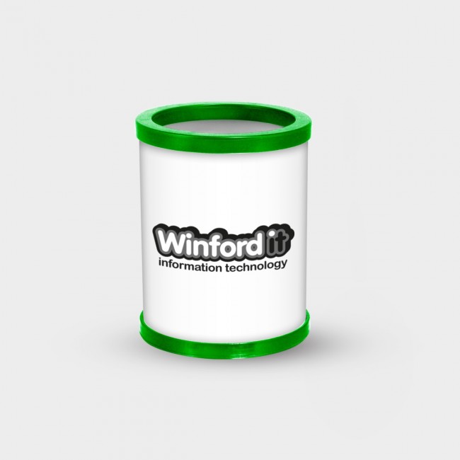 Promotional Green & Good Full Colour Pen Pot - Recycled - Image 4