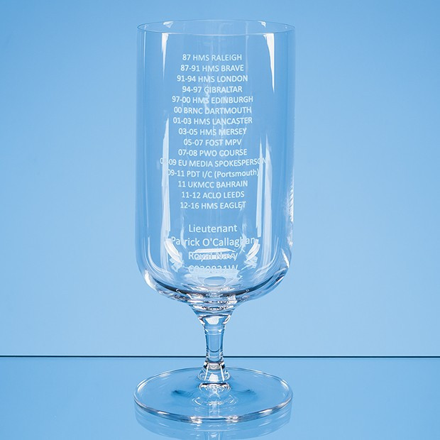 Promotional 0.4ltr Footed Beer Glass