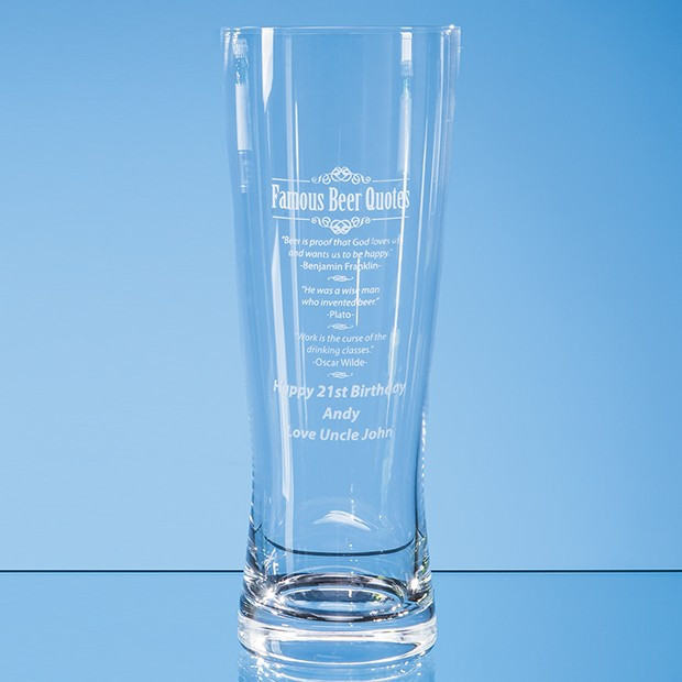 Promotional 0.7ltr Large Handmade Beer Glass*