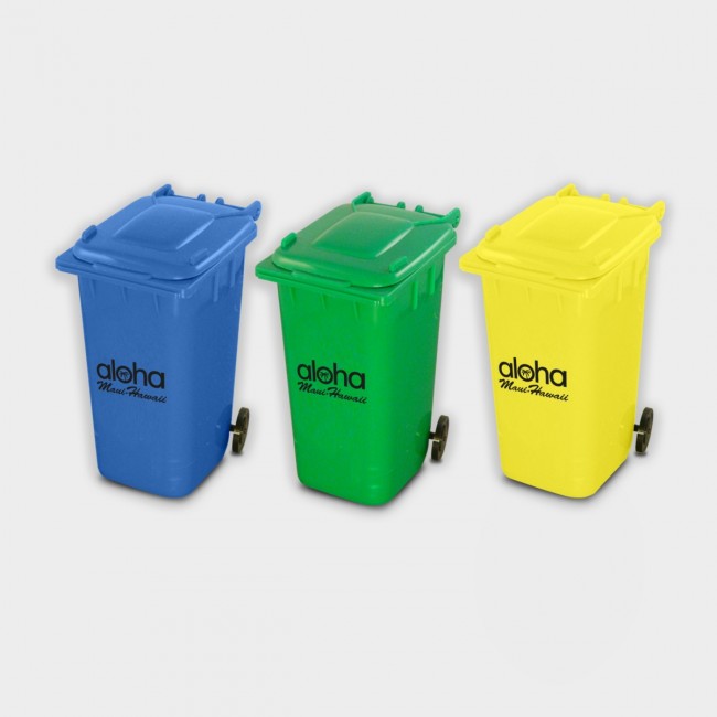 Promotional Green & Good Wheelie Bin Pen Pot - Recycled - Image 1