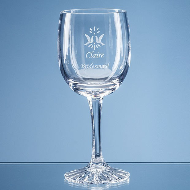 Promotional 285ml Grosvenor Lead Crystal Goblet with Star Cut Base