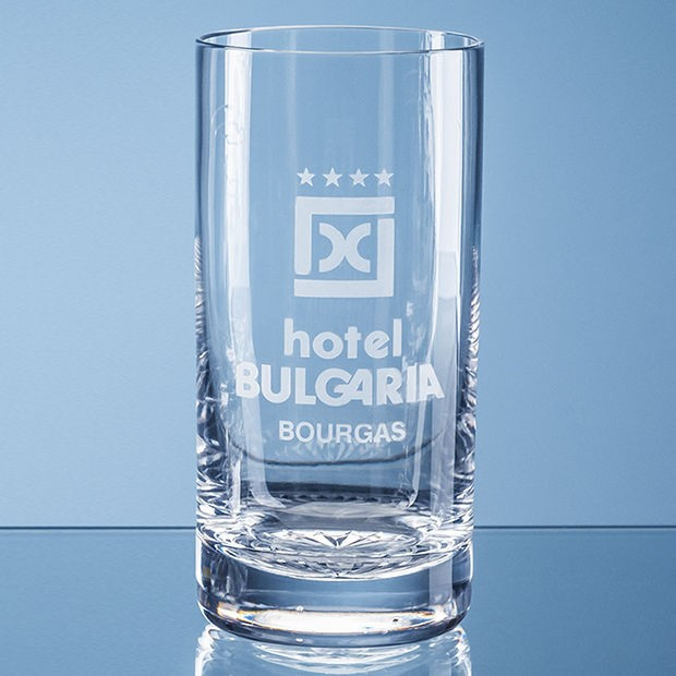 Promotional 400ml Grosvenor Lead Crystal High Ball with Star Cut Base