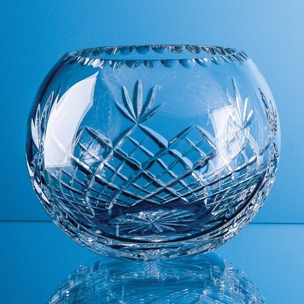 Promotional 14.5cm Lead Crystal Panelled Round Bowl