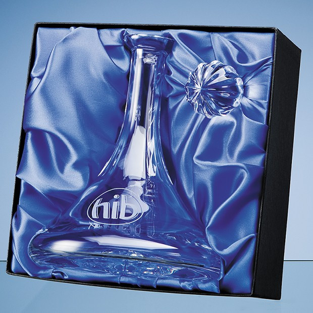 Promotional Universal Ships Decanter/Bowl  Satin Lined Presentation Box*