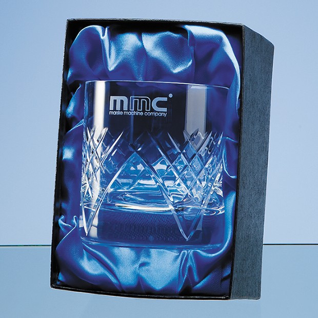 Promotional Single Whisky Tumbler Satin Lined Presentation Box