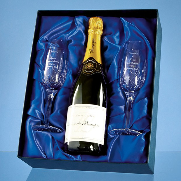 Promotional Champagne Set Satin Lined Presentation Box