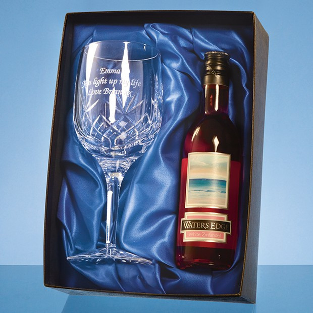 Promotional Single Goblet Gift Set with a 18.7cl Bottle of Rose Wine