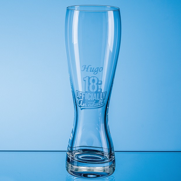 Promotional 0.395ltr Curved Pilsner Glass