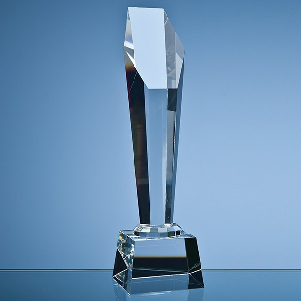 Promotional 33.5cm Optical Crystal Hexagon Column Award