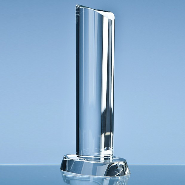 Promotional 25.5cm Optical Crystal Oval Column Award