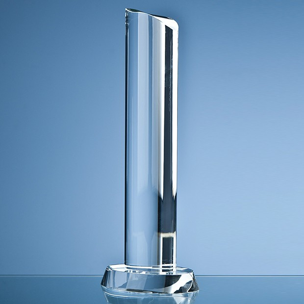 Promotional 30.5cm Optical Crystal Oval Column Award