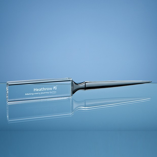 Promotional 21.5cm Optical Crystal Letter Opener