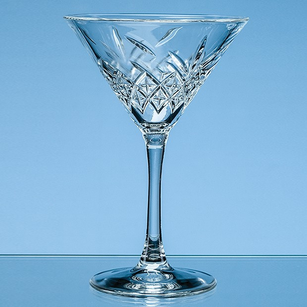 Promotional 230ml Creative Bar Full Cut Martini Glass