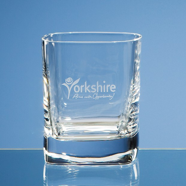 Promotional 290ml Strauss DOF Square Whisky Tumbler