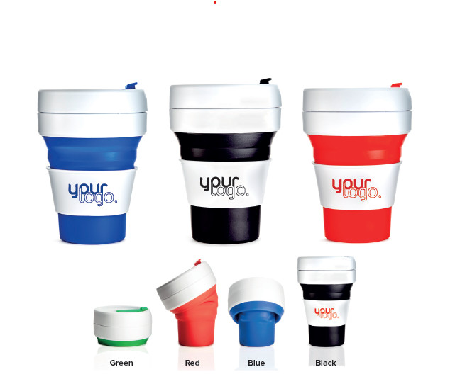 Promotional Stojo Collapsible Pocket Cup Full Colour