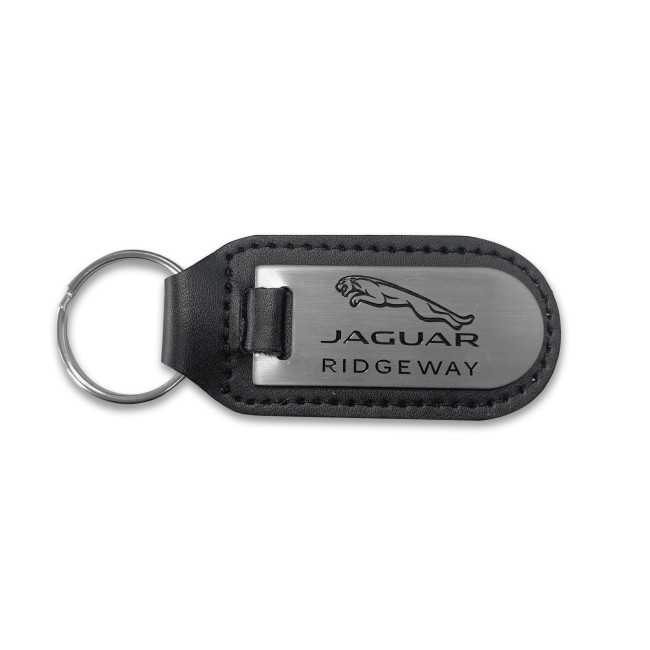 Promotional Leather Fob Printed Keyring