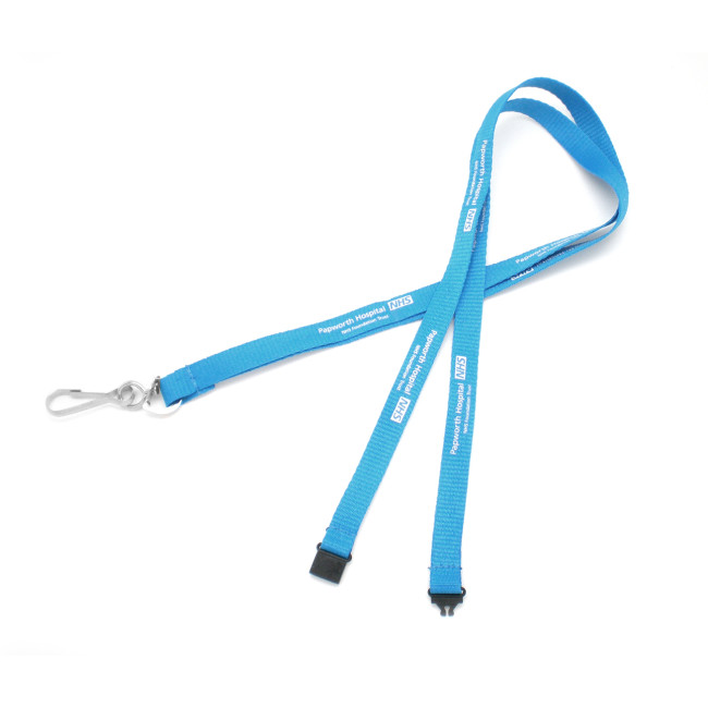 Promotional 10mm Flat Polyester Lanyard